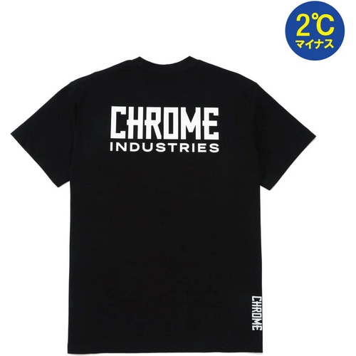 CHROME ( N[ ) sVcEJWAEFA LIMESTONE CAVE TEE STACKED LOGO ( CXg[ P[u eB[ X^bN S ) ubN M