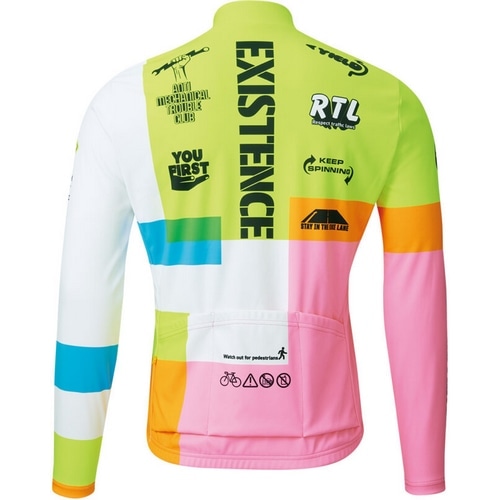 PEARL-IZUMI ( パールイズミ ) 長袖ジャージ 3455-BL プリント ジャージ(ベーシック) ネオン L