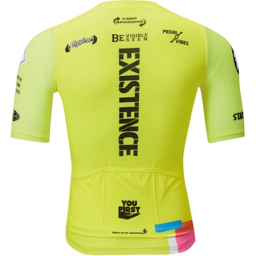 PEARL-IZUMI ( パールイズミ ) 半袖ジャージ N621-B プリント レース ジャージ ネオン L