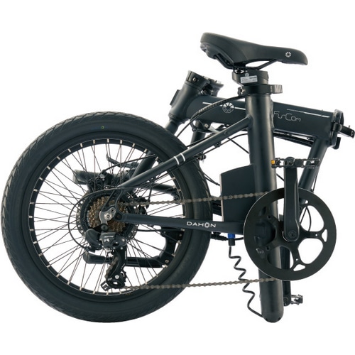 DAHON ( ダホン ) 電動アシスト自転車(e-bike) FU-COM ( フューコム ) マットブラック/ホワイト 20インチ ( 身長目安170cm前後 )