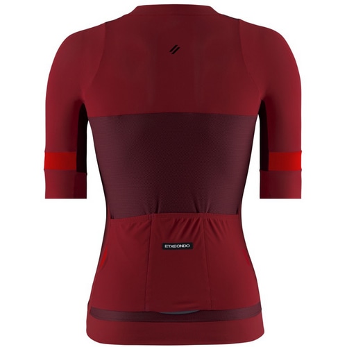 ETXE-ONDO ( エチェオンド ) 半袖ジャージ WOMEN MENDIA S/S JERSEY ( ウィメンズ メンディア ショートスリーブジャージ ) マルーン/レッド XXS レディース