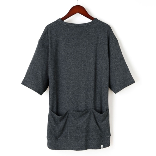 KAPELMUUR ( カペルミュール ) Tシャツ・カジュアルウェア 半袖パイルTシャツ PP裏地 メランジ グレー XL | 自転車