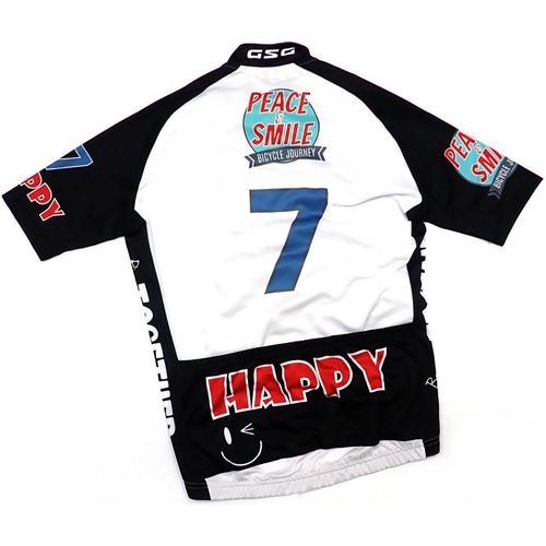 7-ITA ( セブンアイティエー ) 半袖ジャージ PEACE & SMILE JSY ( ピース & スマイル ジャージ ) ホワイト L