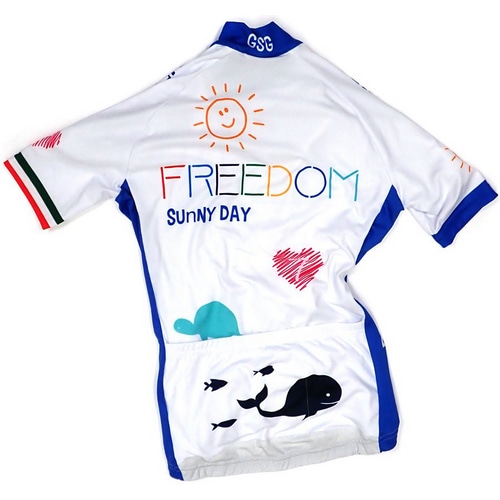 7-ITA ( セブンアイティエー ) 半袖ジャージ FREE SUNNY DAY LADY JERSEY ( フリー サニー デイ レディー ジャージ ) ホワイト M レディース