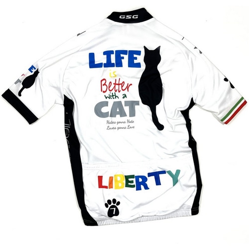 7-ITA ( セブンアイティエー ) 半袖ジャージ LIBERTY CAT JERSEY ( リバティ キャット ジャージ ) ホワイト S