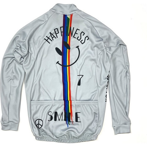 7-ITA ( セブンアイティエー ) 長袖ジャージ RAINBOW SMILE LS JSY ( レインボースマイル ロングスリーブジャージ ) グレー S