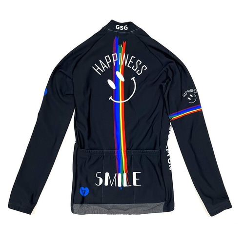 7-ITA ( セブンアイティエー ) 長袖ジャージ RAINBOW SMILE LADY LS JERSEY ( レィンボー スマイル レディー ロングスリーブ ジャージ ) グラファイト L レディース