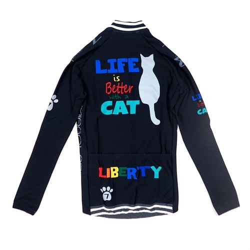 7-ITA ( セブンアイティエー ) 長袖ジャージ 【オンライン専売】 LIBERTY CAT LADY LS JERSEY ( リバティー キャット レディー ロングスリーブ ジャージ ) グラファイト S レディース