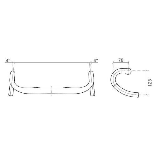 FSA ( GtGXG[ ) [hoCNpnho[ihbvnho[j ENERGY COMPACT ACR HANDLEBAR ubN 31.8/380mm