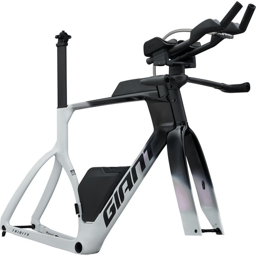 GIANT ( �W���C�A���g ) �g���C�A�X�����t���[���ETT�t���[�� TRINITY ADVANCED SL Frameset ( �g���j�e�B�[ �A�h�o���X�h SL �t���[���Z�b�g ) �z���C�g/�J�[�{�� XS ( �g���ڈ�165cm�O�� )