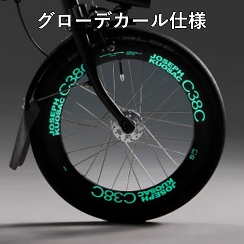 JOSEPH KUOSAC ( ジョセフ クゼ ) リム C38C CARBON RIM 349 ( カーボンリム 349 ) 1本入 カーボン  グロウラベル 28H 16