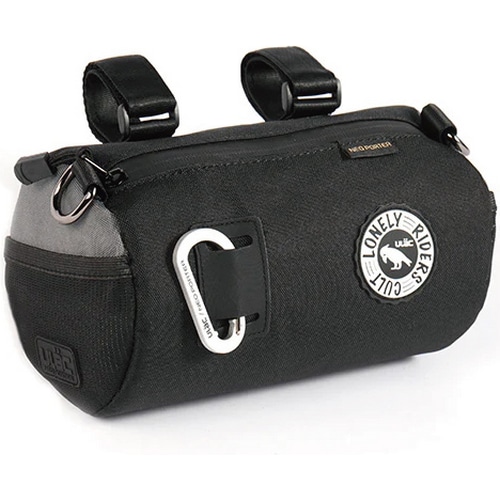 ULAC ( ユーラック ) フロントバッグ/ハンドルバッグ COURSIER ハンドルバーバッグ ( クーシエ ) ブラック/グレー 2.7L