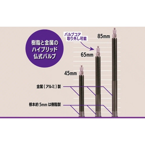 PANARACER ( パナレーサー ) チューブ PURPLE LITE TPU TUBE ( パープルライト TPU チューブ ) 700X23-32/45mm ( 622 )
