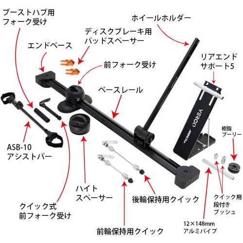 MINOURA ( ミノウラ ) メンテナンススタンド VERGO BLACK ( バーゴ ブラック ) ブラック