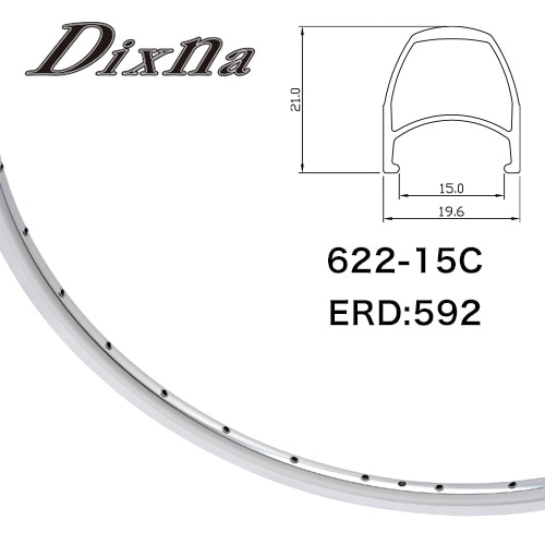 Dixna ( ディズナ ) リム バンテージ15 ポリッシュシルバー 700C 32H | 自転車・パーツ・ウェア通販 | ワイズロードオンライン