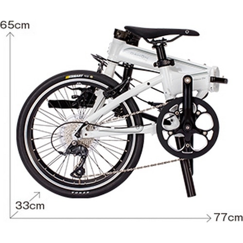 DAHON ( ダホン ) 折りたたみ自転車 VITESSE D8 ホワイトリリー ONESIZE(適正身長145cm～190cm)