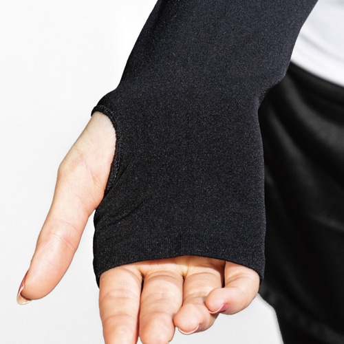 おたふく手袋 アームカバー JW-635 BT冷感シームレス アームカバー レディース ブラック フリーサイズ レディース