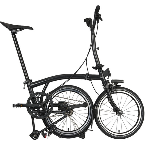 BROMPTON ( ブロンプトン ) 折りたたみ自転車 P LINE URBAN MID ( Pライン アーバン ミッド ) M4R リアキャリア付 ALIANTE R7 サドル モデル ミッドナイトブラック YSオリジナル輪行バッグプレゼント