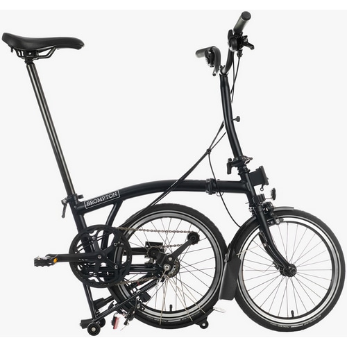 BROMPTON ( �u�����v�g�� ) �܂肽���ݎ��]�� C LINE EXPLORE MID ( C���C�� �G�N�X�v���A�[ �~�b�h ) �}�b�g�u���b�N ( �K���g��145-185cm�O�� )