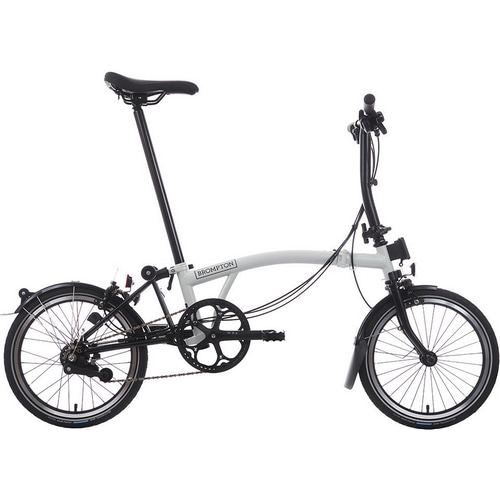 BROMPTON ( �u�����v�g�� ) �܂肽���ݎ��]�� C LINE URBAN LOW S2L ( C ���C�� �A�[�o�� ���[ S2L ) �p�s���X�z���C�g/�u���b�N �����T�C�Y ( �K���g��145-185cm�O�� )
