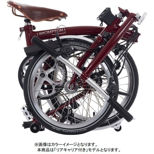 BROMPTON ( ブロンプトン ) 折りたたみ自転車 C LINE EXPLORE LOW S6R リアキャリア付 ( Cライン エクスプロアー  ロー ) オックスブラッドレッド ( 身長目安165cm前後 ) | 自転車・パーツ・ウェア通販 | ワイズロードオンライン