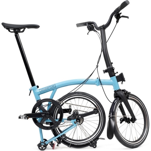 BROMPTON ( ブロンプトン ) 折りたたみ自転車 P LINE MK2 ( Pライン マーク2 ) 4速 MID ラックなし M4L クラウドメタリック ( 適正身長145-185cm前後 )