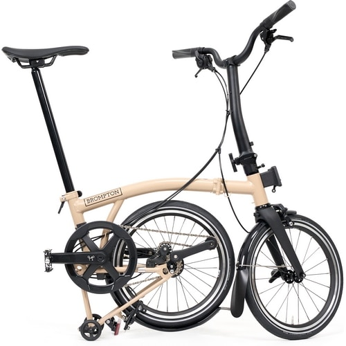 BROMPTON ( ブロンプトン ) 折りたたみ自転車 P LINE MK2 ( Pライン マーク2 ) 4速 MID ラックなし M4L デューンサンド ( 適正身長145-185cm前後 )