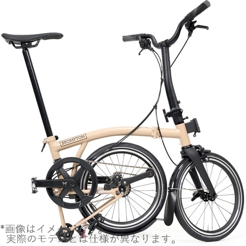 BROMPTON ( ブロンプトン ) 折りたたみ自転車 P LINE MK2 ( Pライン マーク2 ) 12速 MID ラックなし MLL デューンサンド ( 適正身長145-185cm前後 )