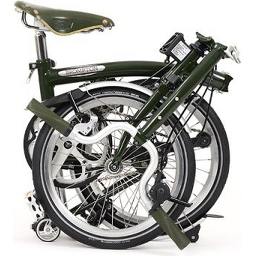 BROMPTON ( ブロンプトン ) 折りたたみ自転車 C LINE CLASSIC EDITION ( Cライン クラシック エディション ) シダーグリーン ( 身長目安145-185cm前後 )