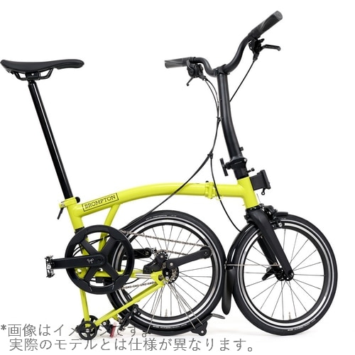 BROMPTON ( ブロンプトン ) 折りたたみ自転車 P LINE MK2 ( Pライン マーク2 ) 12速 MID ラックなし MLL スターフルーツメタリック ( 適正身長145-185cm前後 )