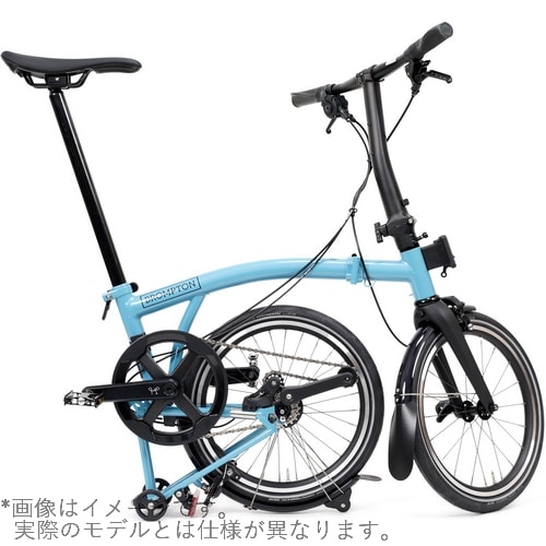 BROMPTON ( ブロンプトン ) 折りたたみ自転車 P LINE MK2 ( Pライン マーク2 ) 12速 LOW ラックなし SLL クラウドメタリック ( 適正身長145-185cm前後 )