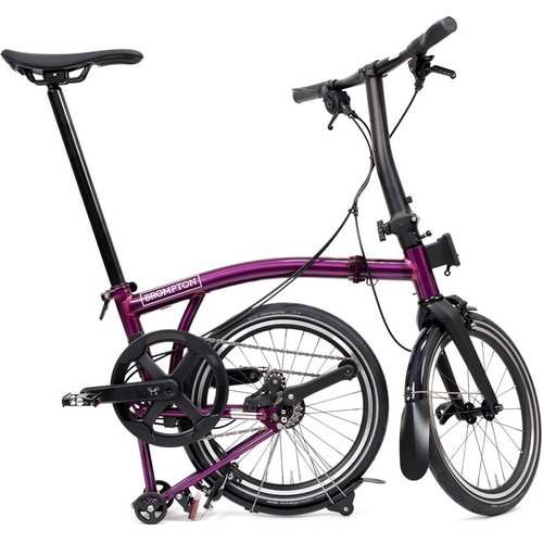 BROMPTON ( ブロンプトン ) 折りたたみ自転車 P LINE MK2 ( Pライン マーク2 ) 4速 LOW ラックなし S4L アメジストラッカー ( 適正身長145-185cm前後 )