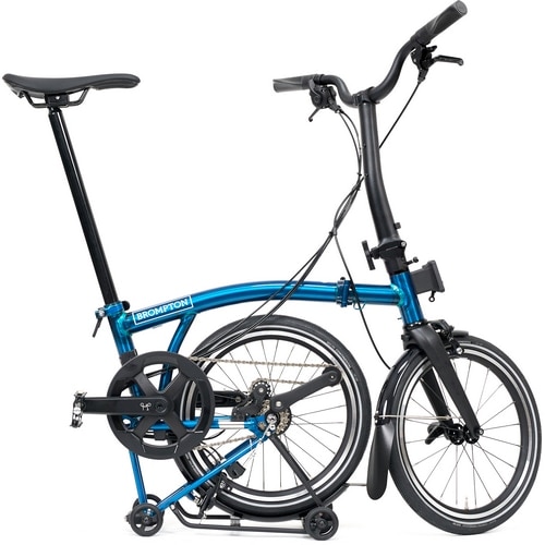 BROMPTON ( ブロンプトン ) 折りたたみ自転車 P LINE MK2 ( Pライン マーク2 ) 4速 MID ラックあり M4R パシフィックラッカー ( 適正身長145-185cm前後 )