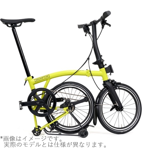 BROMPTON ( ブロンプトン ) 折りたたみ自転車 P LINE MK2 ( Pライン マーク2 ) 12速 LOW ラックあり SLR スターフルーツメタリック ( 適正身長145-185cm前後 )
