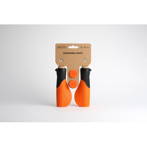 BROMPTON ( ブロンプトン ) グリップ COLOURLAB ERGONOMIC GRIPS ( カラーラボ エルゴノミック グリップ ) オレンジ