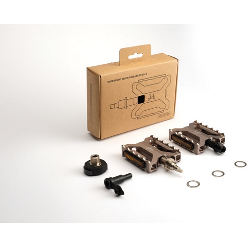 BROMPTON ( �u�����v�g�� ) �t���b�g�y�_�� SUPERLIGHT QUICK RELEASE PEDAL ( �X�[�p�[���C�g �N�C�b�N �����[�X �y�_�� ) �V���o�[