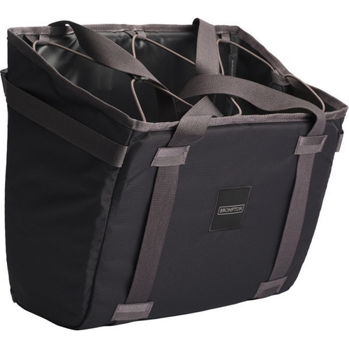 BROMPTON ( �u�����v�g�� ) �t�����g�o�b�O/�n���h���o�b�O BASKET BAG SMALL ( �o�X�P�b�g�o�b�O �X���[�� ) �u���b�N/�_�[�N�O���[