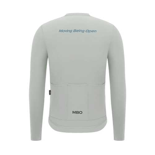 MBO ( �G���r�[�I�[ ) �����W���[�W C140 MEN'S LONG SLEEVES JERSEY ( �����Y �����O �X���[�u �W���[�W ) �y�[�� �N���E�f�B �O���[ M