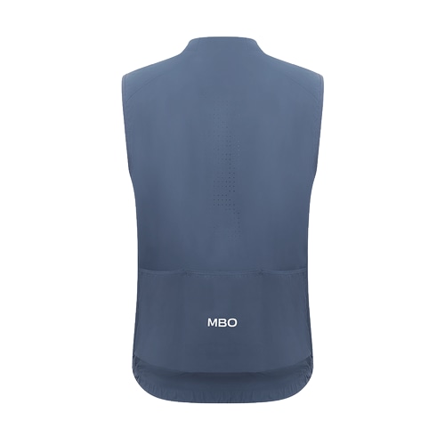 MBO ( �G���r�[�I�[ ) �x�X�g�E�W�� V125 MEN'S PREMIUM LIGHTWEIGHT WIND VEST ( �����Y �v���~�A�� ���C�g�E�F�C�g �E�B���h �x�X�g ) �X�`�[�� �u���[ M