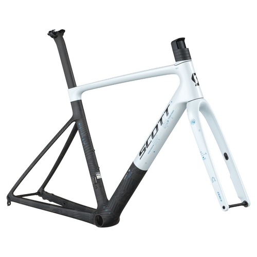SCOTT ( �X�R�b�g ) ���[�h�t���[�� ADDICT RC PRO HMX FRAMESET ( �A�f�B�N�g RC �v�� HMX �t���[���Z�b�g ) �L�������X�z���C�g/�J�[�{���u���b�N S ( �g���ڈ�170cm�O�� )