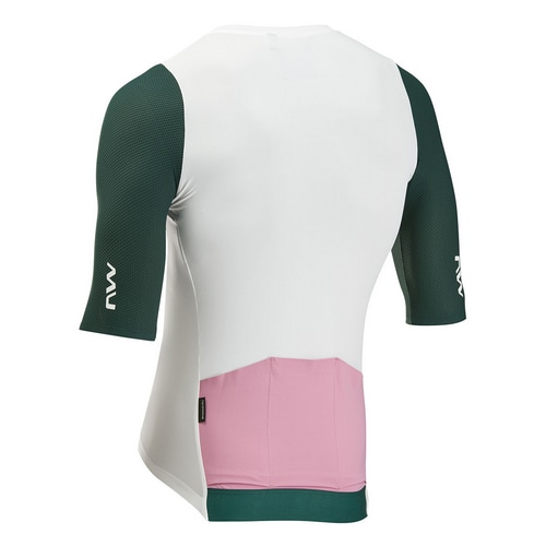 NORTH WAVE ( ノースウェーブ ) 半袖ジャージ EXTREME EVO JERSEY ( エクストリーム エヴォ ジャージ ) ホワイト/ペトロリアム S