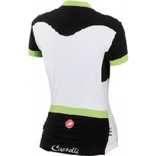 CASTELLI ( �J�X�e�� ) �����W���[�W GUSTOSA JERSEY FZ ( �O�X�g�[�T �W���[�W �t���W�b�v ) 010 �u���b�N/�z���C�g/���C�� S ���f�B�[�X