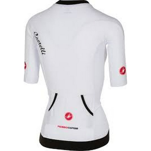 CASTELLI ( カステリ ) 半袖ジャージ T1: STEALTH W TOP ( T1: ステルス ウィメンズ トップ ) 001 ホワイト S レディース