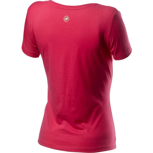 CASTELLI ( カステリ ) Tシャツ・カジュアルウェア LOGO WOEMNS TEE ( ロゴ ウィメンズ ティー ) 011 ラズベリー S レディース