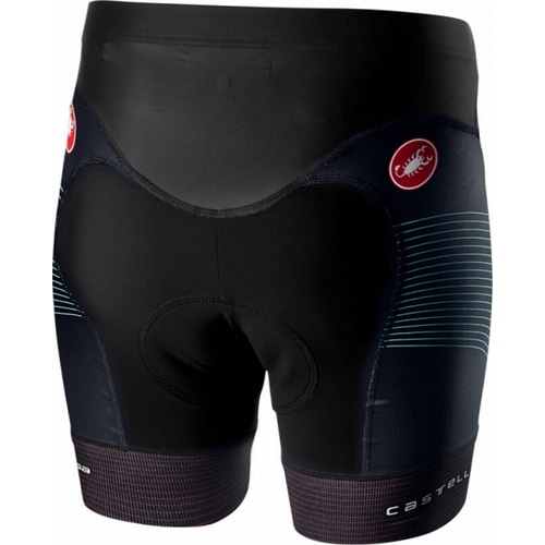 CASTELLI ( カステリ ) レーサーパンツ FREE W SHORT SHORT ( フリー W ショート ショーツ ) 199 マルチカラーブラック S レディース