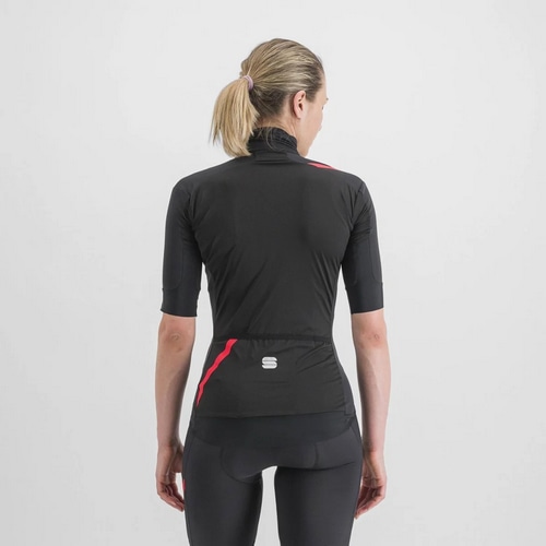 SPORTFUL ( スポルトフル ) ジャケット FIANDRE LIGHT NORAIN W JACKET SHORT SLEEVE (  フィアンドレ ライト ノーレイン ウィメンズ ジャケット ショートスリーブ ) 002 ブラック S