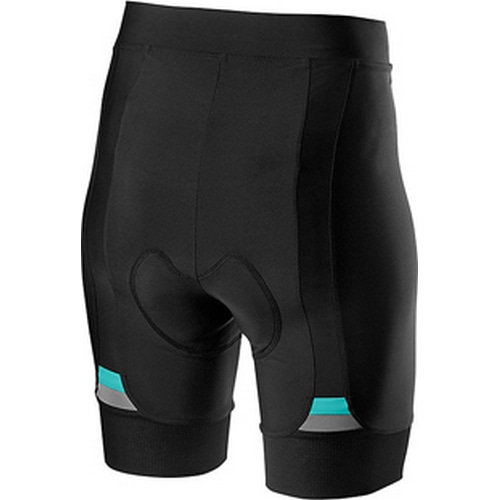 CASTELLI ( カステリ ) トライスーツ PRIMA SHORT ( プリマ ショーツ ) 468 ブラック/ライトターコイズ XS レディース