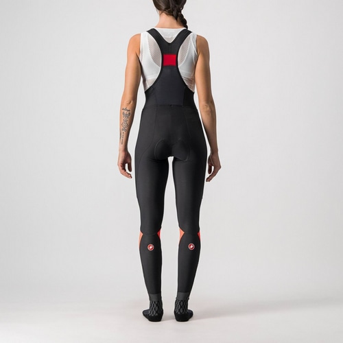 CASTELLI ( カステリ ) ビブタイツ VELOCISSIMA BIBTIGHT ( ベロシッシマ ビブタイツ ) 288 ブラック/ブリリアントピンク S レディース