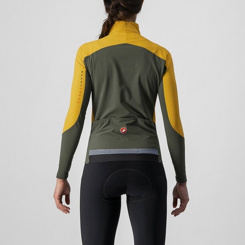 CASTELLI ( カステリ ) ジャケット BETA ROS W JACKET ( ベタ RoS ウィメンズ ジャケット ) 731 サフラン/ミリタリーグリーン S レディース