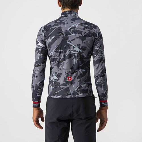 CASTELLI ( カステリ ) 長袖ジャージ UNLIMITED THRML JERSEY ( アンリミテッド サーマル ジャージ ) 988 グレー/ブルー XS